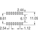 204-211STR - stikalo DIP DPST 50MA 24V, 350kos, CTS Electrocomponents