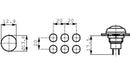 IPR1SAD2L0G - osvetljena tipka ON-OFF 1NO 48 V / 250 V, Apem