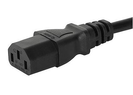 6007.0214 - priključni kabel PVC, 2m, črn, 3x1mm2, 10A, Schurter