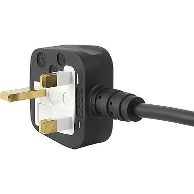 3-107-922 (6051.2138) - UK priključni kabel 13A 6,0m, V-Lock, Schurter